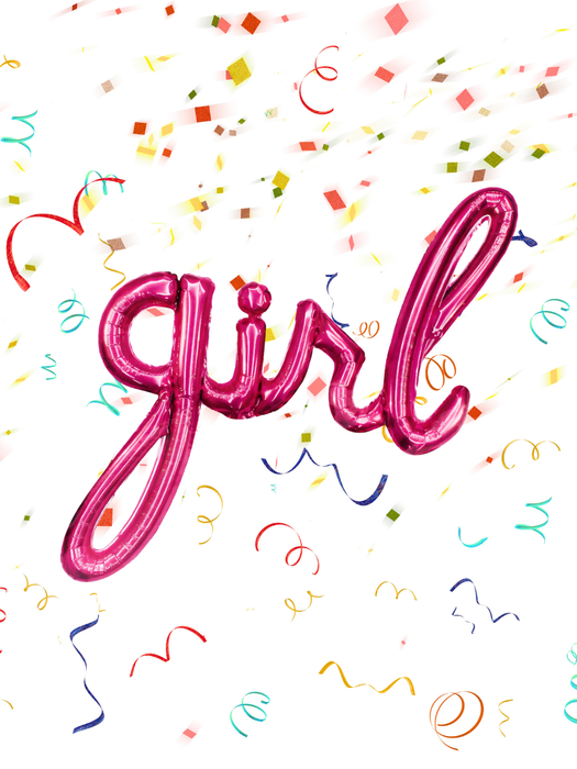 Globo "girl" en cursiva