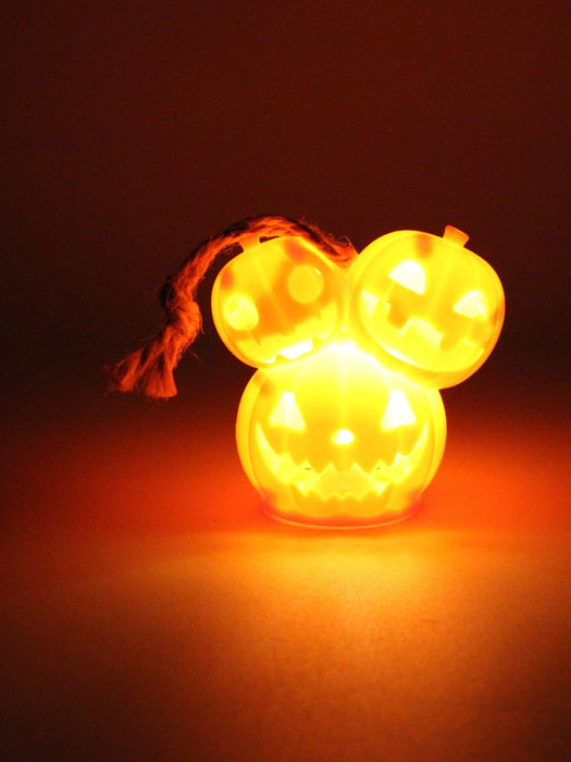 Vela con Luz LED de Calabaza con 3 cabezas - 1 pza o Caja con 12 pzas