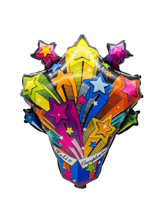 Globo Feliz Cumpleaños con Estrellas