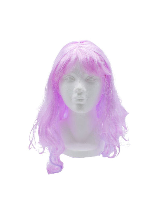 Peluca larga de colores