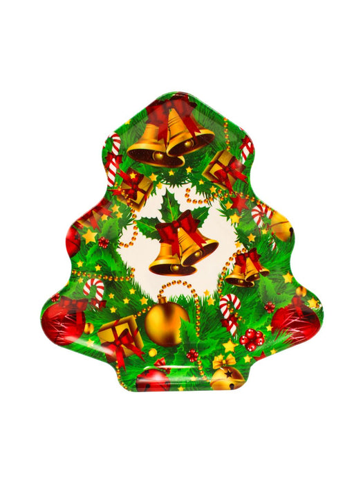 Plato Navideño - Silueta de Pino