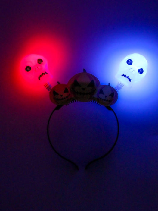 Diadema de Halloween con luces - Calaveras