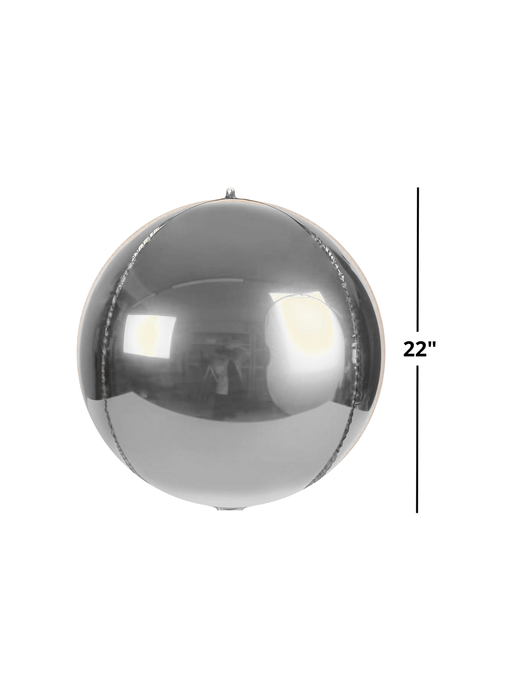Globo Esfera 4D - Plata
