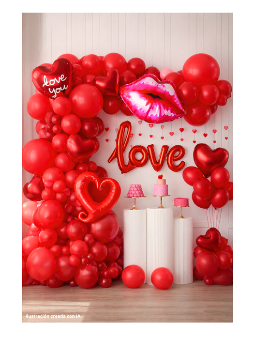 Set de Globos San Valentin