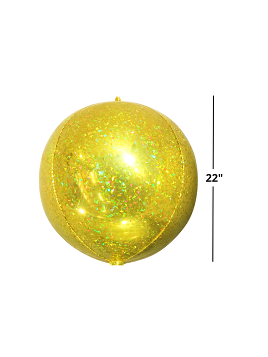 Globo Esfera 4D - Dorado