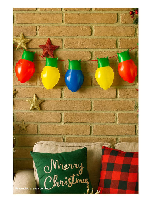 Set de Globos Navideños - Luces