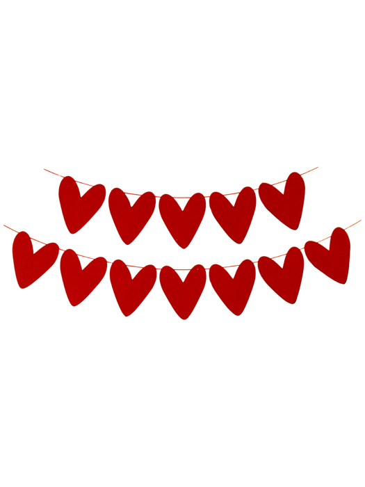 Banderín de Corazones - Paquete con 12 Piezas