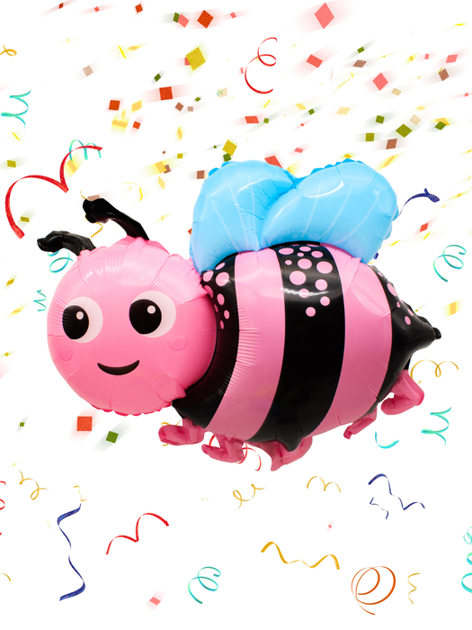 Globo Abeja Rosa