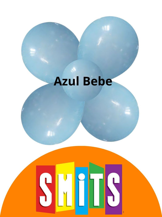 Globo Látex Smits - Azul Bebe