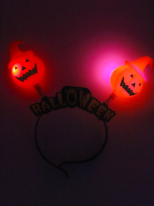Diadema de Halloween con luces - Calabazas
