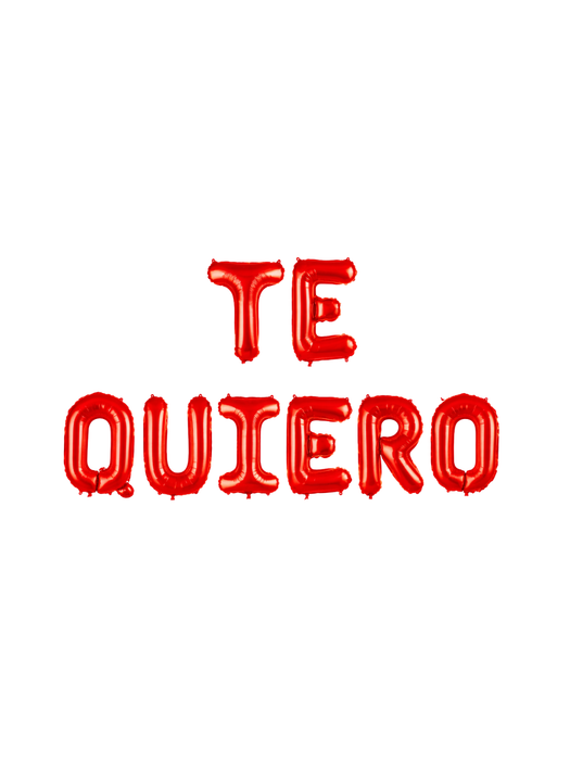 Set de Globos "Te Quiero" - Medida 16 Pulgadas