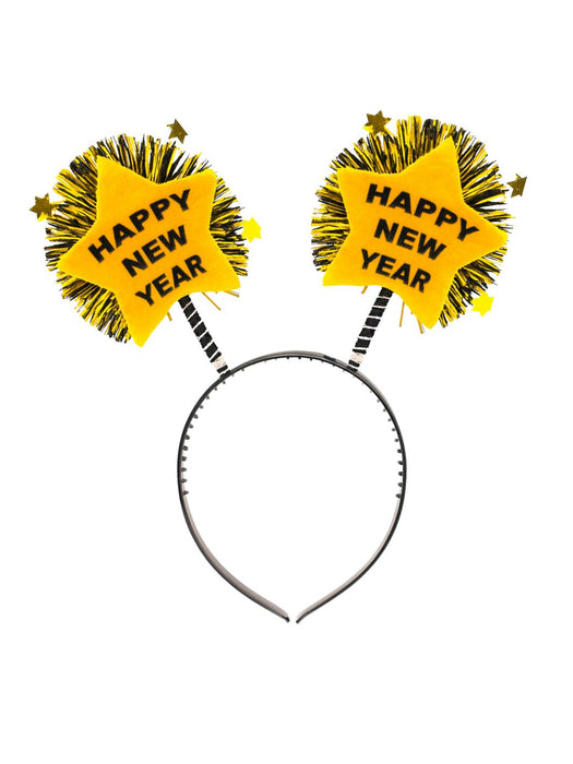 Diadema Año Nuevo - Estrellas Doradas