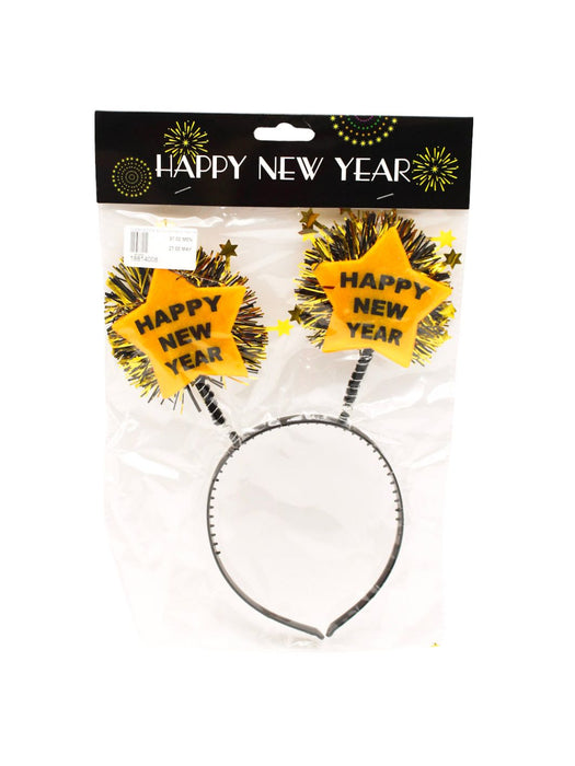 Diadema Año Nuevo - Estrellas Doradas