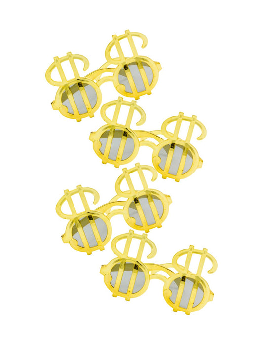 Lentes con Signo de Dólar - Paquete con 12 Piezas