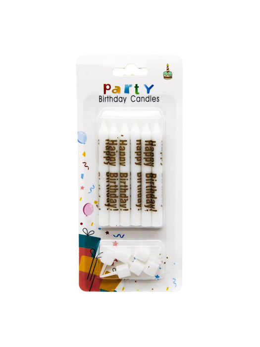 Blister con 6 Velas Gruesas con Base