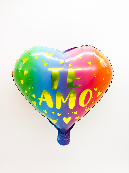 globo de corazon con estampado