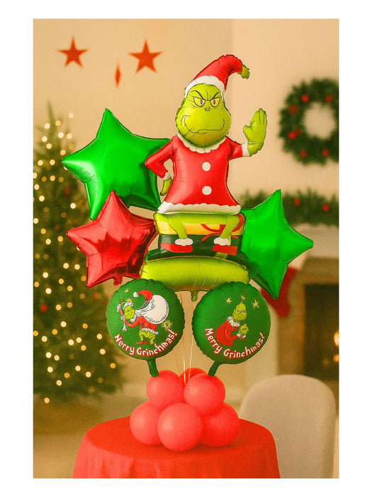 Set de Globos Navideños - Grinch