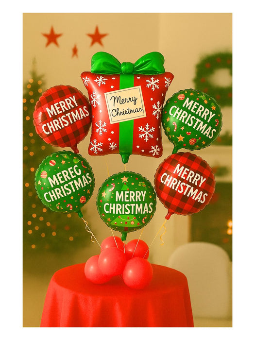 Set de Globos Navideños - Regalo