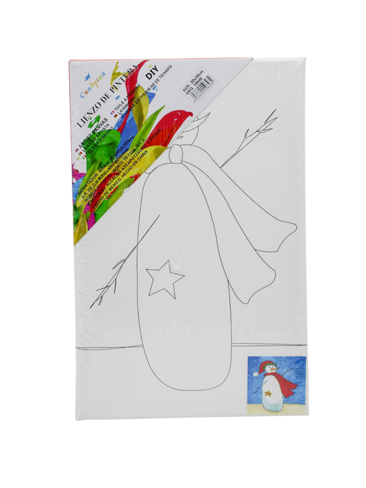 Lienzo para Pintar con Diseño y acuarelas
