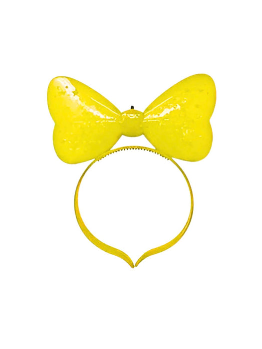 Diadema de Moño con Luz LED - Paquete con 12 Piezas