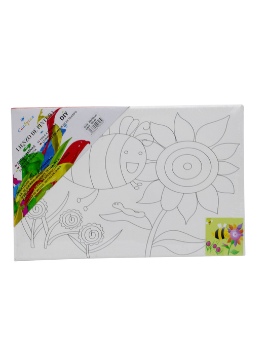 Lienzo para Pintar con Diseño y acuarelas