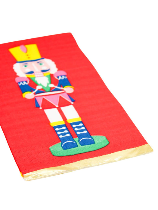 Servilletas con Diseño de Cascanueces - Paquete con 16 Piezas