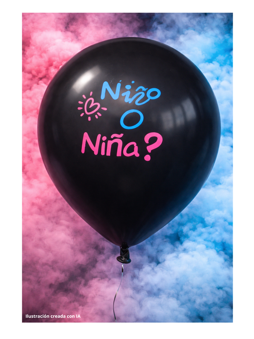 Globo para Revelación de Género con Polvo