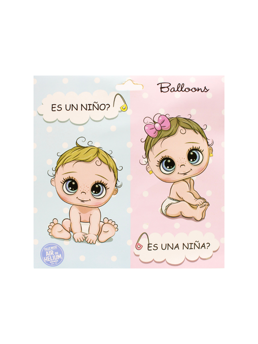 Globo para Revelación de Género con Confeti y Globos