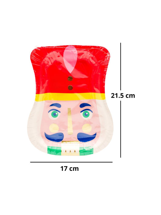 Plato de papel con diseño de Cascanueces - Paquete con 8 piezas