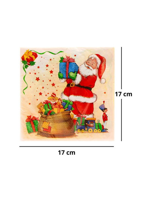 Servilletas con Diseño Navideño - Paquete con 20 Piezas