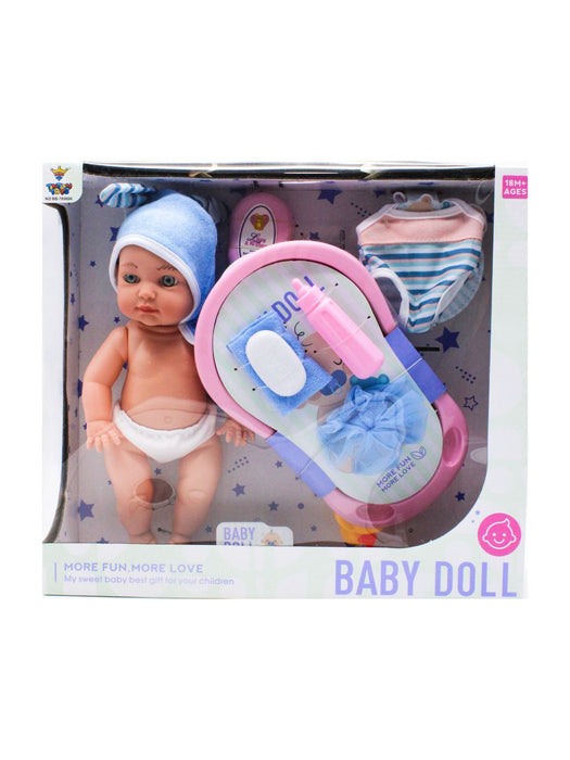 Muñeco Baby Doll con Accesorios