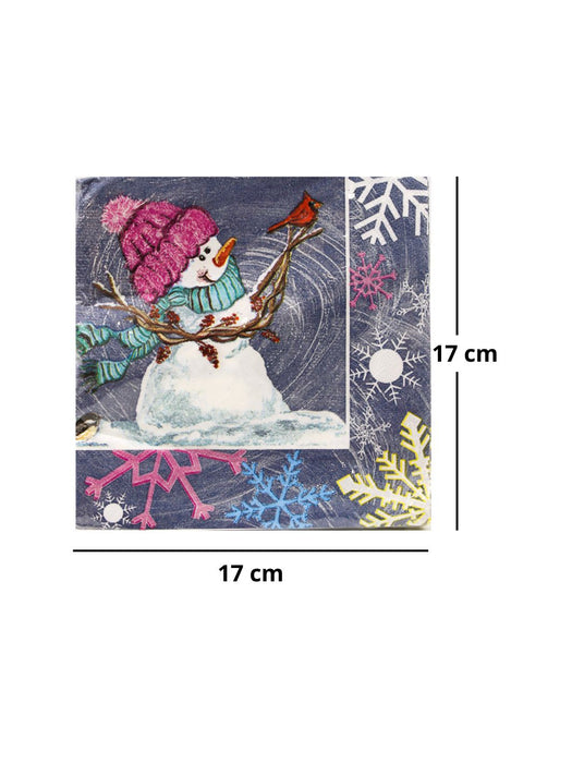 Servilletas con Diseño Navideño - Paquete con 20 Piezas