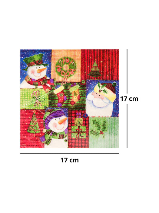 Servilletas con Diseño Navideño - Paquete con 20 Piezas