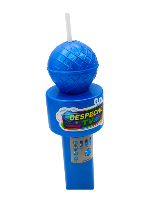 Vaso en Forma de Microfono Azul