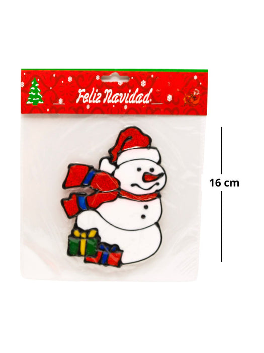 Figuras de gel para vidrio con diseño de Navidad