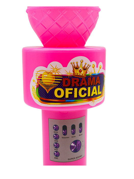 Vaso en Forma de Microfono Rosa