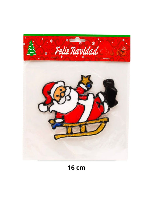 Figuras de gel para vidrio con diseño de Navidad