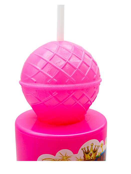 Vaso en Forma de Microfono Rosa