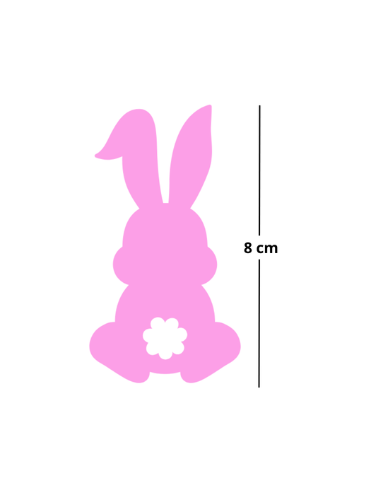 Vinil para Vaso - Conejo - Paquete con 10 piezas