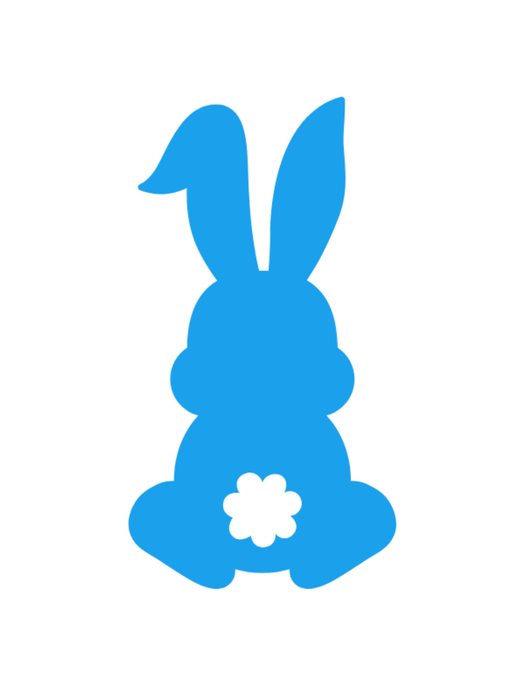 Vinil para Vaso - Conejo - Paquete con 10 piezas