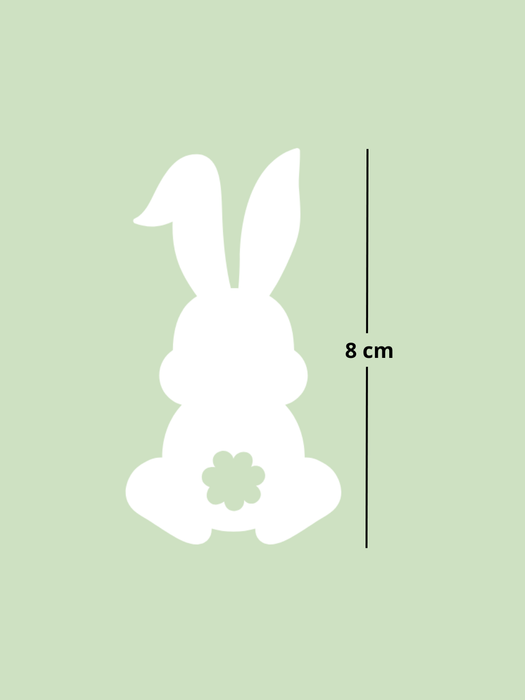Vinil para Vaso - Conejo - Paquete con 10 piezas