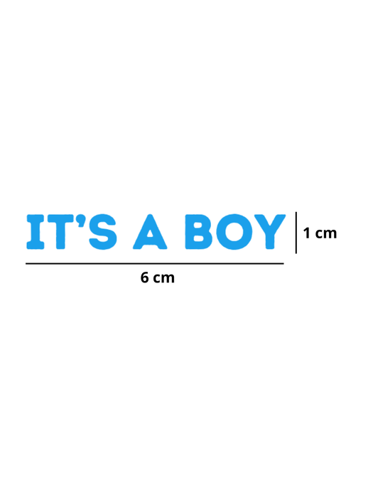 Vinil para Vaso - Its a Boy - Paquete con 10 piezas