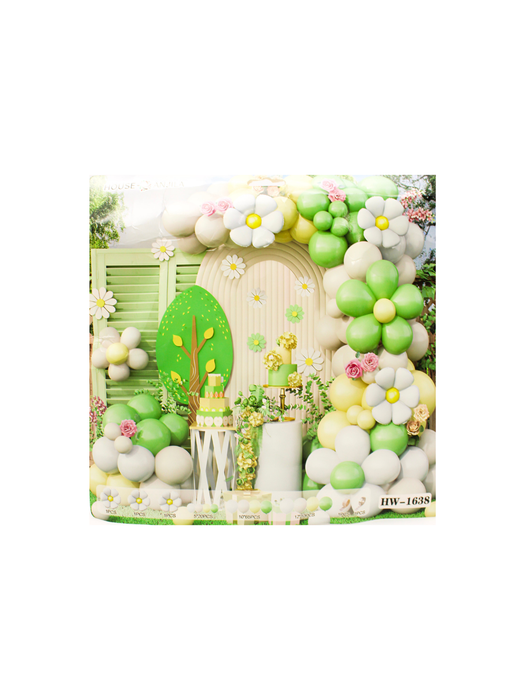 Set de Globos con Temática de Flores