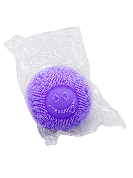 Pelota Squishy Carita Feliz Morada
