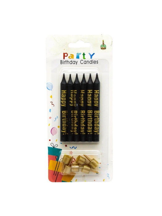 Blister con 6 Velas Gruesas con Base