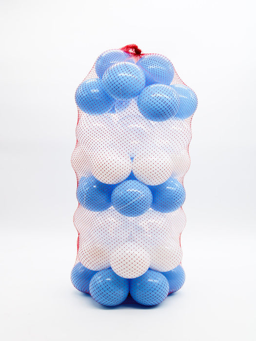 pelota de alberca multicolor azul