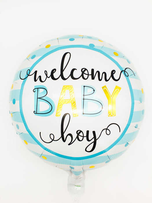 Globo "welcome baby boy"