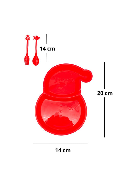 Plato de Mono de Nieve con Utencilios