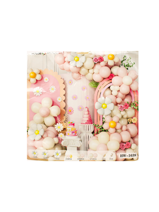 Set de Globos con Temática de Flor