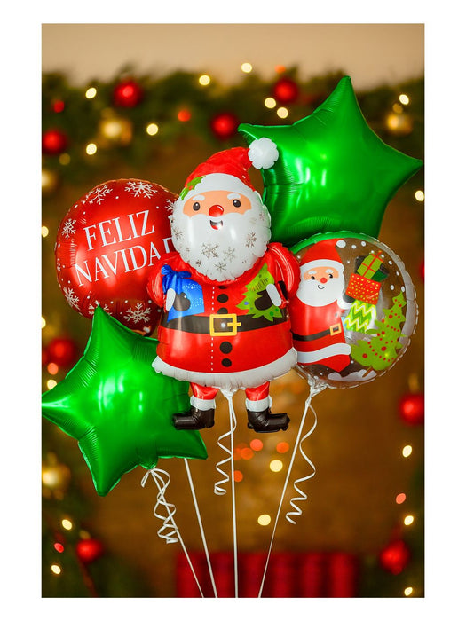 Set de Globos Navideños - Santa